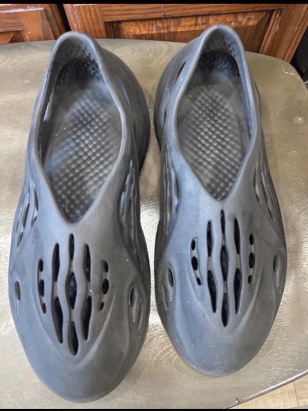Yeezy Black Foam Slip-On Ventilated Clog